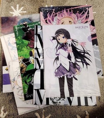 MadokaMagica Clear File Set 5-teilig geöffnet authentisch Sammlerstück...