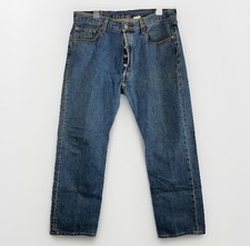 Levi's 501 Jeans Size 36 X 30 Straight Leg Medium Wash Button Fly Y2K 2000s