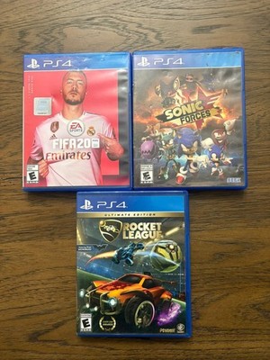 FIFA 20 Standard Edition , Rocket league UE, Sonic Forces- PlayStation 4