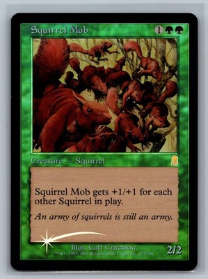 Magic The Gathering Odyssey Squirrel Mob #273/350 Foil MTG TCG CCG