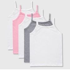 Girls Hanes 5pk Of Cami Undershirts Size L