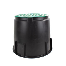 POZZETTO CIRCOLARE MEDIO IRRITEC CON COPERCHIO VERDE IRRIGAZIONE