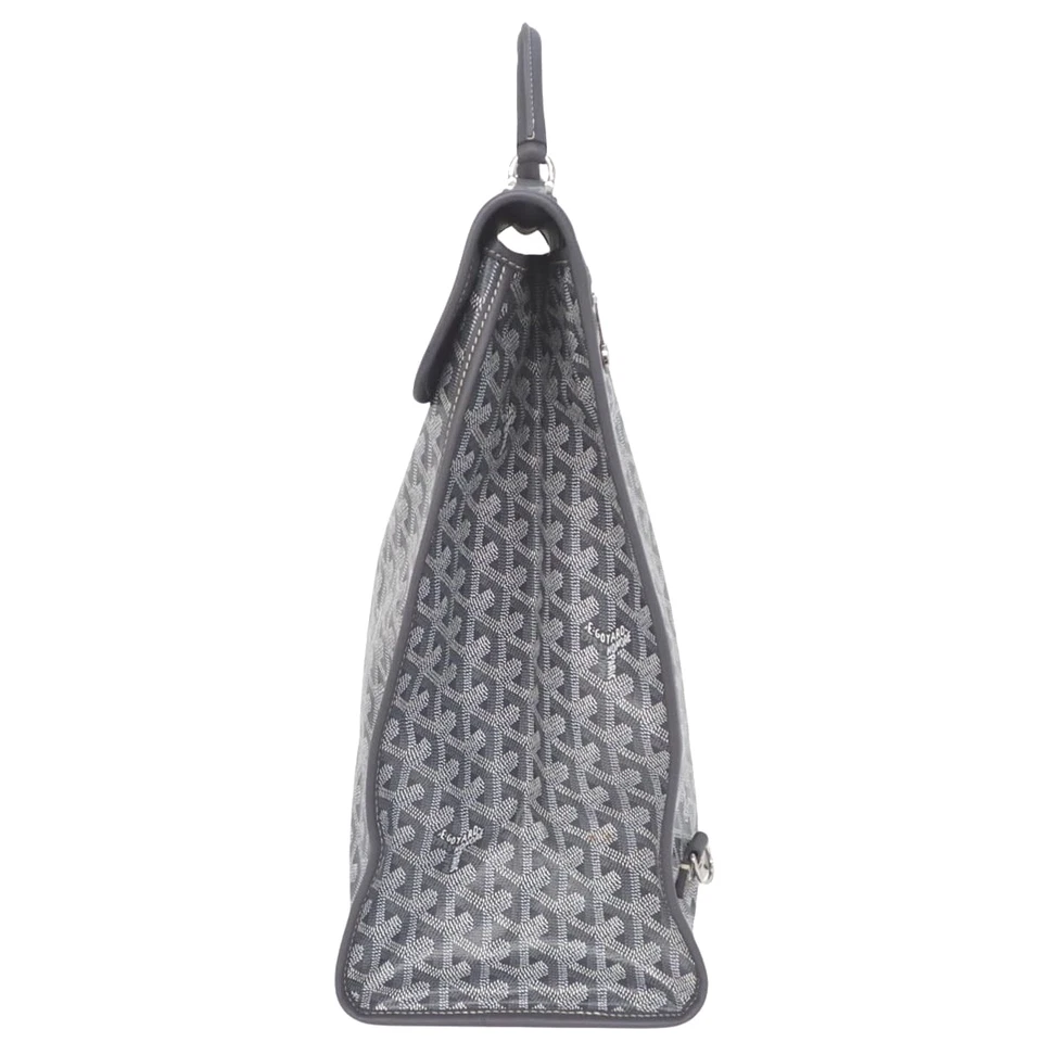 Auténtica Mochila Goyard Saint Leger Marquage Super Cat Lona Gris Espiga Foto 3 de 4