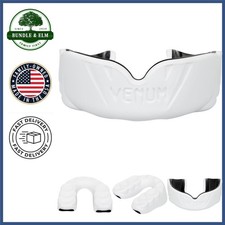 Adult Mouthguard with Vents for Enhanced Breathing and Speech - White/Black