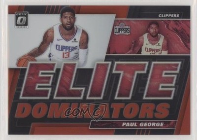 2019-20 Panini Donruss Optic Elite Dominators Red Prizm 47/99 Paul George #5 4o1