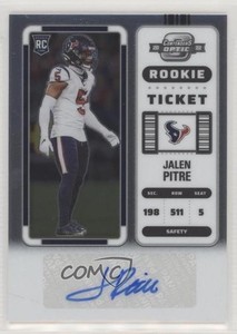 2022 Panini Contenders Optic Rookie Ticket Auto Jalen Pitre #170 Rookie Auto RC