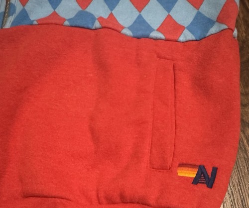 Sudadera Aviator Nation 1/2 Cremallera Para Mujer Mediana Smiley Cara Bolsillos Colorida - Imagen 3 de 14