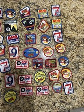 New 56 Patches Rare Vintage Variety of APA Billiards Pool League Patches