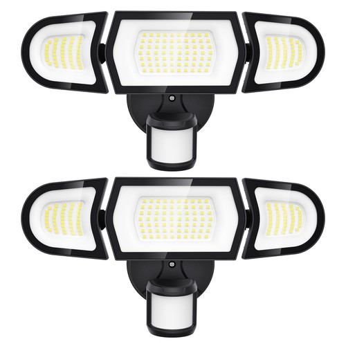 100W LED Security Light Motion Sensor Outdoor Light, 2 Pack Motion Flood Ligh...
