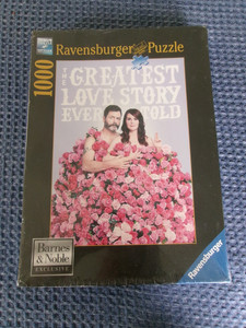 MEGAN MULLALLY Nick Offerman New Unop Ravensburger 1000 Piece Jigsaw Puzzle
