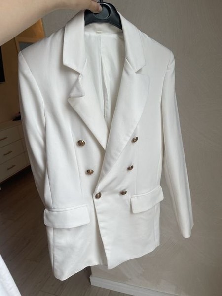 Women Balmain Blazer White 38