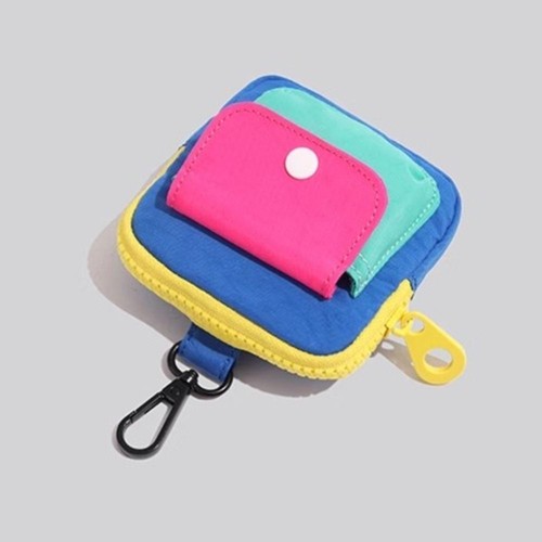 with Hooks Coin Bag Zipper Wallet Dopamine Purse - Picture 9 of 10