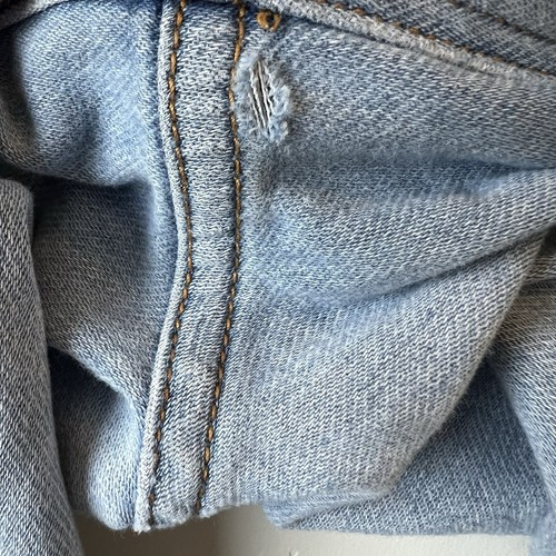 SER.O.YA coastline #162 Blue Denim distressed baggy loose wide leg Jeans size 28 - Picture 6 of 9