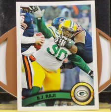 2011 Topps Football Card # 225 *** B.J, RAJI *** Green Bay Packers
