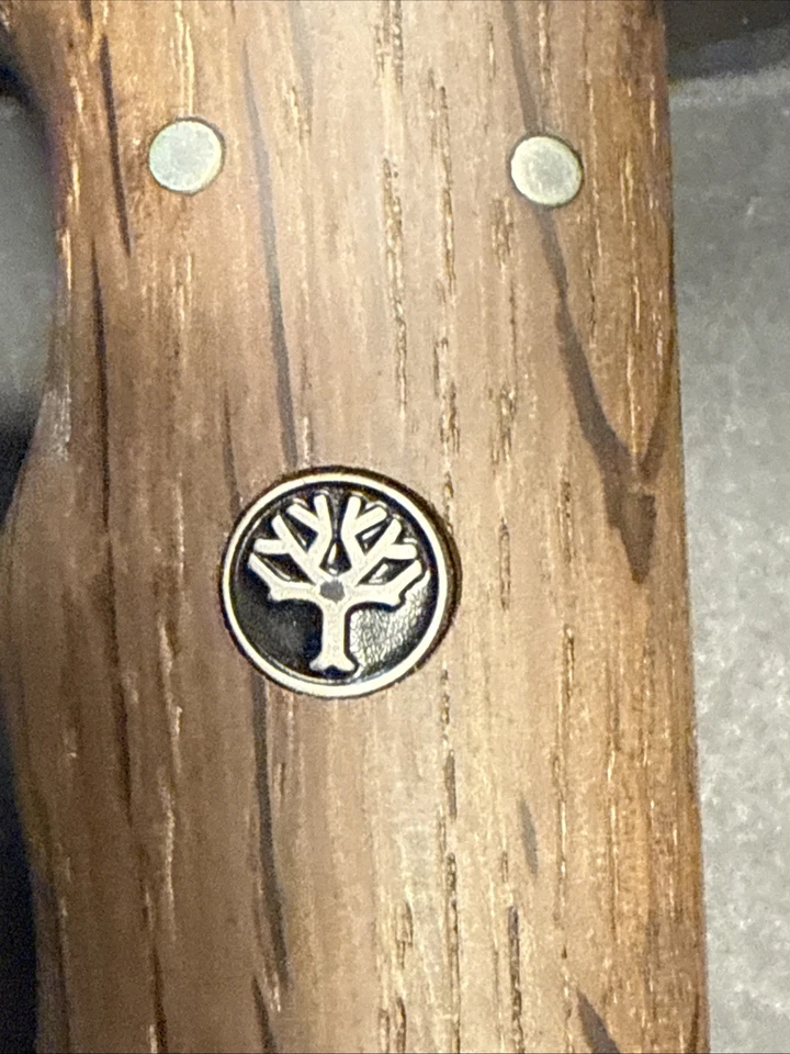 Cuchillo fijo Boker Bowie N690 hoja de 7,80" mango de madera de roble caza al aire libre - 121547 Foto 4 de 4