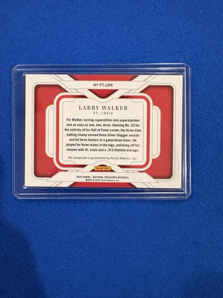 2025 National Treasures Personalized Treasures Signatures LARRY WALKER /75 - Image 2 of 2