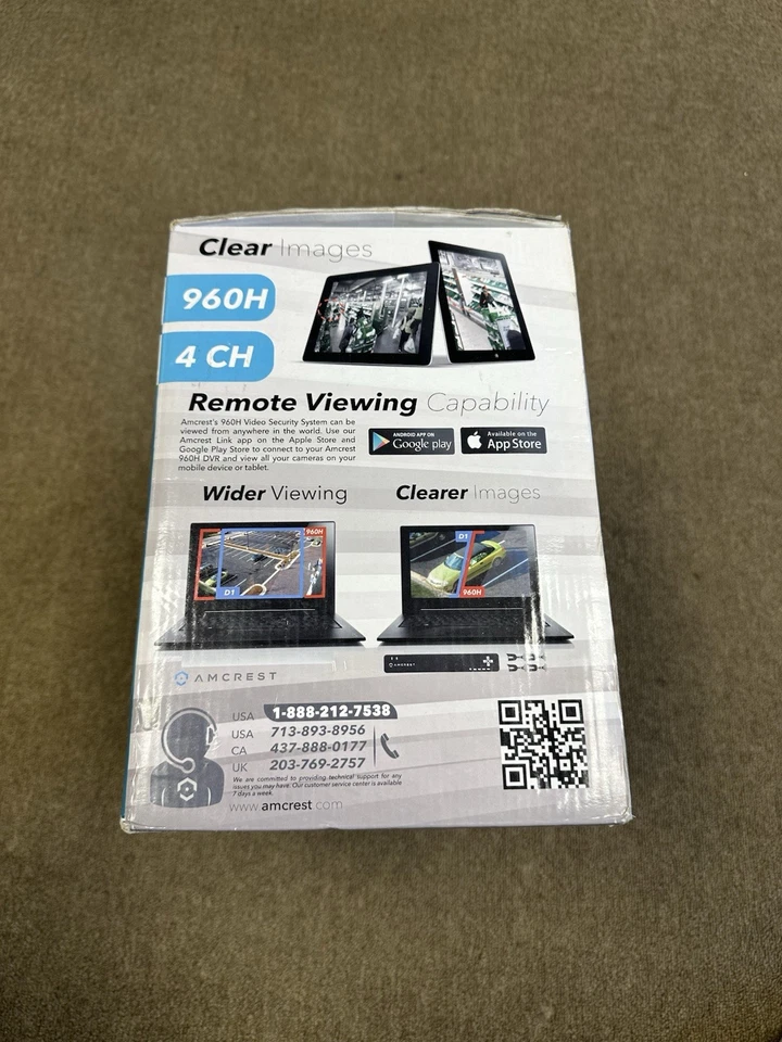 Amcrest AMDV960H4-4B 4 Channel Bullet Security System 500GB Camera - Image 4 of 4