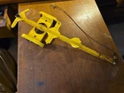 Tonka Boat Trailer 1960'  s YELLOW  Pressed Steel Toy 13 1/2 " Long FREE SHIPING