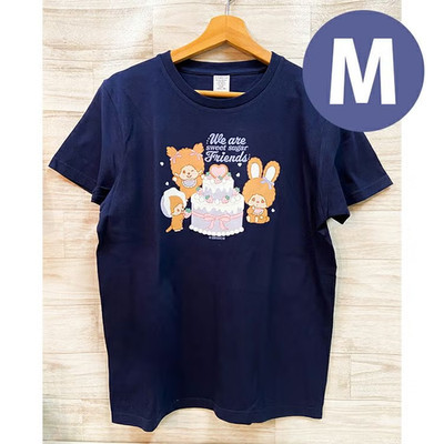 Monchhichi T-Shirt Size M Sweet Sugar Cake Navy Japan New