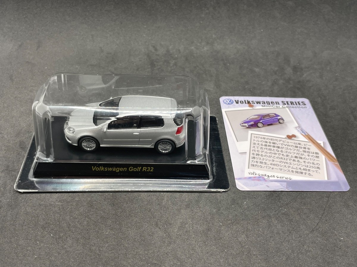 Kyosho 1/64 Volkswagen collection Golf R32 silver diecast model
