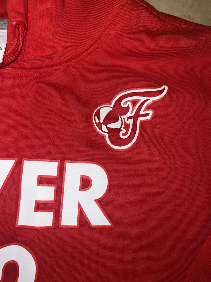 Nike Caitlin Clark #22 Indiana Fever Hoodie WNBA Rebel Edition Vermelho Tamanho Pequeno - Imagem 3 de 4