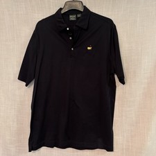 Bobby Jones Master's Collection Polo Shirt Black Men's XL 100% Cotton Logo