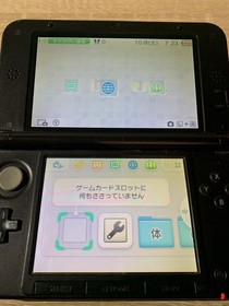 7241 Nintendo 3DS LL Red Black Good Condition TESTED