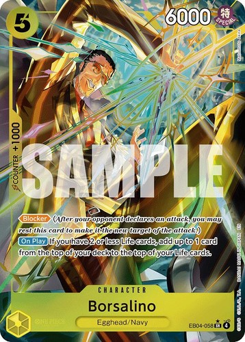 Borsalino (Alt Art) EB04-058 SR EGGHEAD CRISIS ONE PIECE Card Game