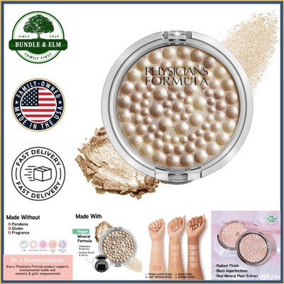 Light Bronze Pearl Face Powder Palette for Even Toning and Illuminating
