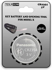 Model X Key Fob Battery Replacement CR2354 (with Opening Tool Included)
