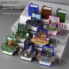 NUEVO 3D Libro Llavero para Mochila, Libro Bomba Plegable, Mini Juguetes 3D Pop Up