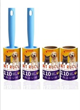Pet Hair Remover Lint Roller 440 Sheets 2 Handles Dog Cat Fur Cleaner Home Car