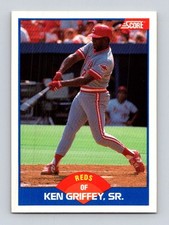 1989 Score #609 Ken Griffey, Sr. Cincinnati Reds