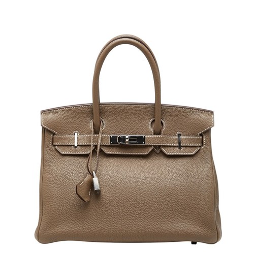 HERMES Birkin 30 Handbag, internal stitching, X stamp, 2016 Women 【Used】