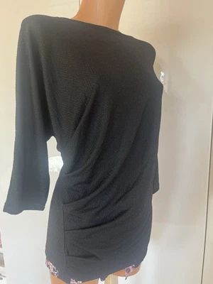 Sweatshirt Bluse Langarmshiirt Gr S/36 Neu Schwarz mit Leichte Glitzer Hailys - Bild 1 von 4