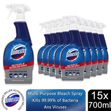 Domestos Multi-Purpose Bleach Surface Cleaner Disinfectant Spray 700ml, 15pk 3.00 per litre