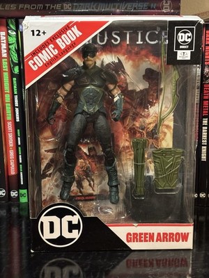 McFarlane DC Multiverse Green Arrow Injustice 2 Page Punchers w/Comic. New
