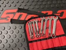 snap-on tools midget combination wrench set sae 12 point