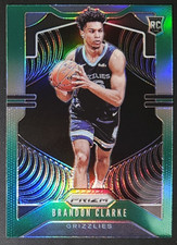 Brandon Clarke 2019-20 Prizm GREEN PRIZM Parallel Rookie Card (no.266). rookie card picture
