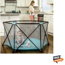 Versatile Aqua Play Yard: Washable 48-Inch Indoor  Outdoor Safety for Toddlers