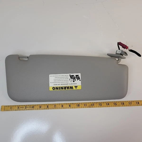 BMW 528i 2008-2010 parasol conductor izquierdo con espejo gris vinilo OEM Foto 3 de 3