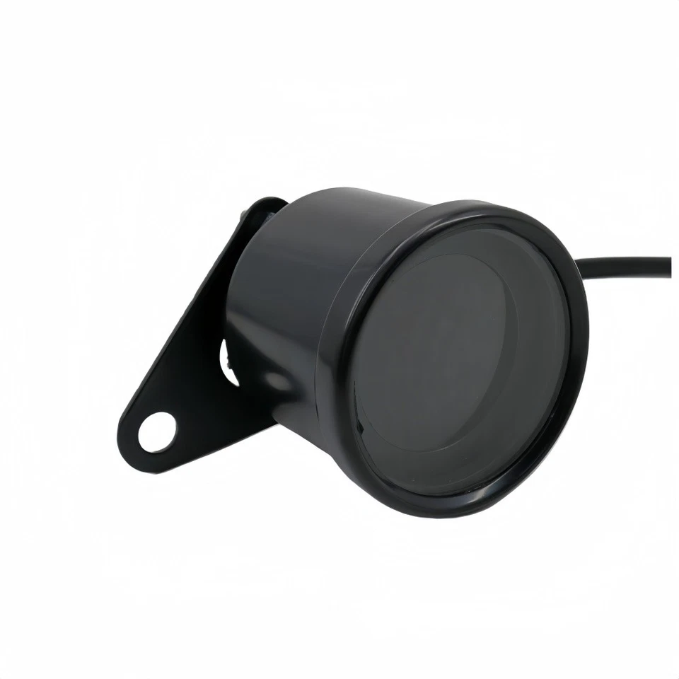 Velocímetro LED negro 12V para motocicleta medidor de combustible odómetro LCD tacómetro digital Foto 3 de 4