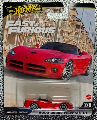 2003 DODGE VIPER SRT 10 FAST & FURIOUS HOT WHEELS CAR CULTURE PREMIUM