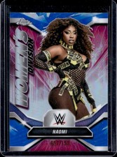 2026 Topps Chrome WWE Naomi Women's Division Blue Refractor #/150