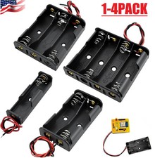 4Pcs For 18650 Power Bank Case 1/2/3/4Slot Battery Holder DIY Hard Pins Storage