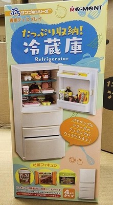 Re-Ment Miniatures Dollhouse Supermarket Home Appliance Refrigerator Set Rement