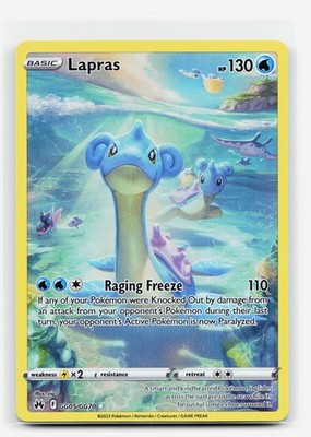 Lapras Ultra Rare - CRZ:GG GG05/GG70 EN NM Holofoil