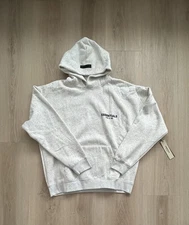 Essentials Men's Light Oatmeal Hoodie, Size M