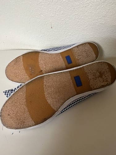 Keds Women Blue/White Gingham Shoes Size 9 - Picture 9 of 10