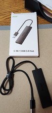 Acer 5-in-1 USB 3.0 Hub, Black